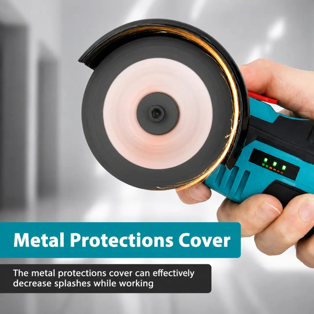 DRAXORY 12V Cordless Angle Grinder Kit – Cutting, Grinding & Polishing Tool with Battery & Discs