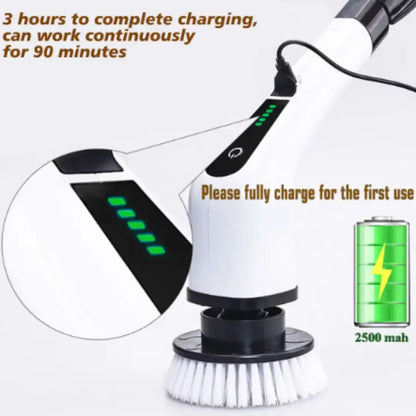 DRAXORY ™ PowerScrub Electric Spin Scrubber