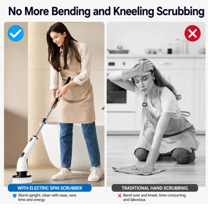 DRAXORY ™ PowerScrub Electric Spin Scrubber