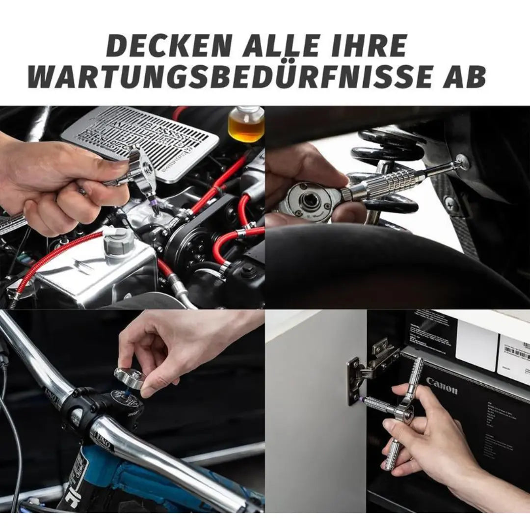 40-in-1 Multifunktions-Ratschenschraubendreher-Set mit magnetischen Bits – Mini Reparatur-Werkzeugset für Haushalt, PC & iPhone