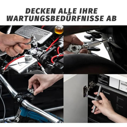 40-in-1 Multifunktions-Ratschenschraubendreher-Set mit magnetischen Bits – Mini Reparatur-Werkzeugset für Haushalt, PC & iPhone