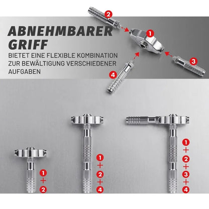 40-in-1 Multifunktions-Ratschenschraubendreher-Set mit magnetischen Bits – Mini Reparatur-Werkzeugset für Haushalt, PC & iPhone