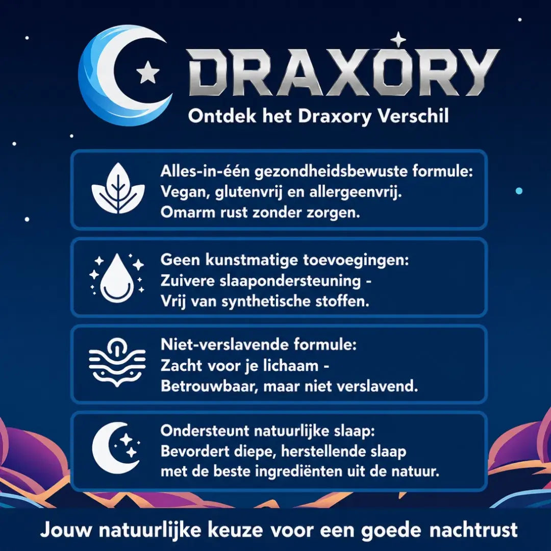 Draxory Natuurlijke Slaapgummies - 30 Porties - Zoete Aardbei Sterren (Melatoninevrij)