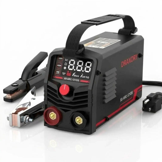 DRAXORY X9 ARC-121DS-PRO 125Amp 110V Mini Stick Welder, DC IGBT Inverter MMA Welding Machine with Hot Start, Arc Force, Anti-Stick