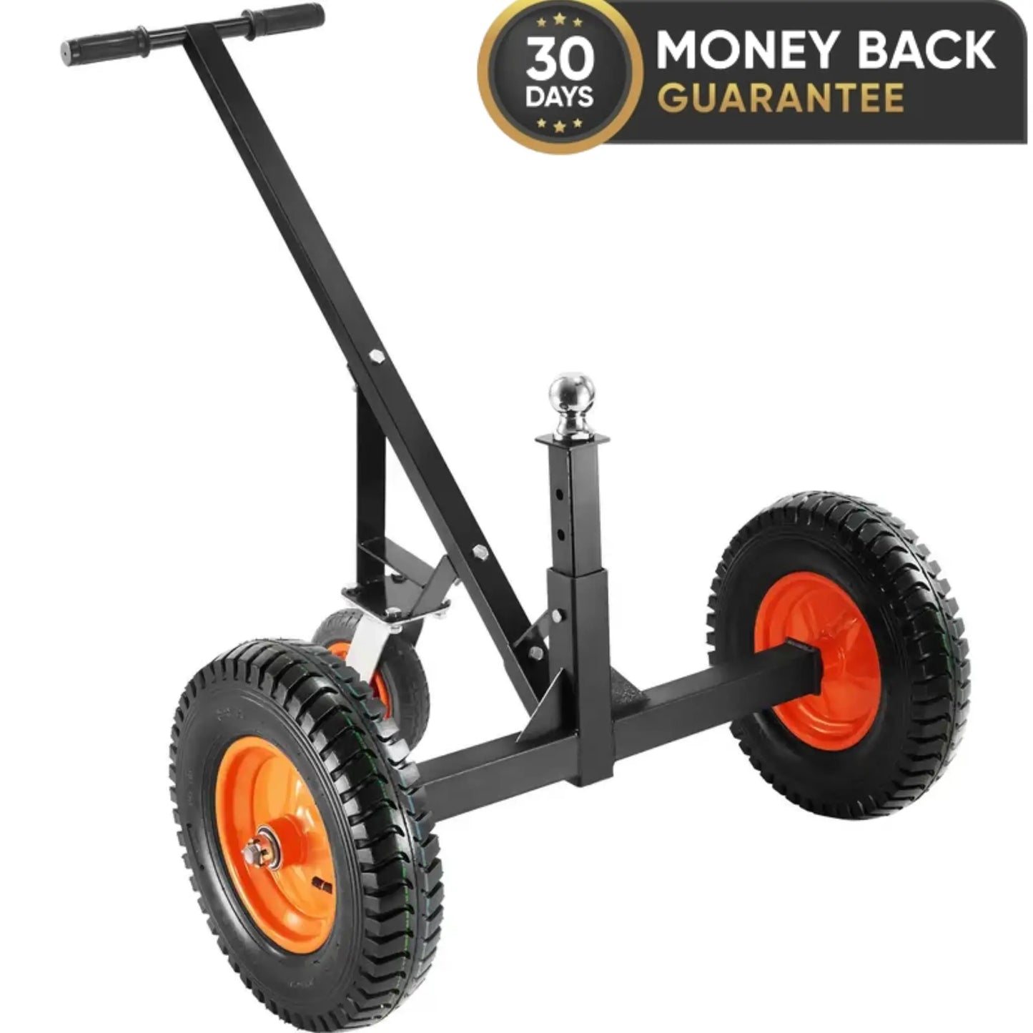 DRAXORY 40225 Trailer Dolly with 12" Pneumatic Tires - 600 Lb. Maximum Capacity