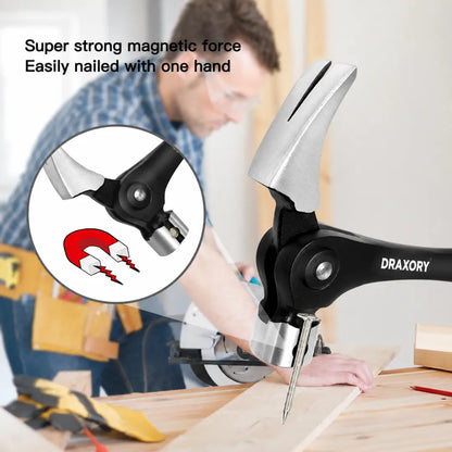 Draxory MagStrike – One-Hand Magnetic Nail Starter Claw Hammer