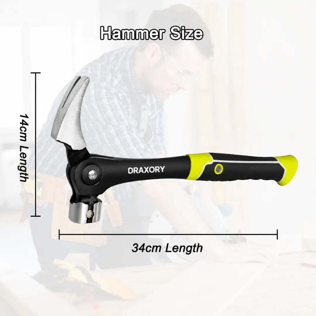 Draxory MagStrike – One-Hand Magnetic Nail Starter Claw Hammer