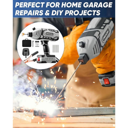 DRAXORY Portable Electric Welding Machine,110V Portable Welder Handheld with IGBT Inverter 5 Variable Current Adjustment, ARC Welder Gun, Fits for 3/32" Wire Rods