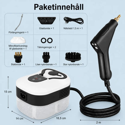 DRAXORY T2 2500W High Temperature High Pressure Steam Cleaner for Home Air Conditioner Cleaning, Kitchen Hoods, Car Interiors, and Floors